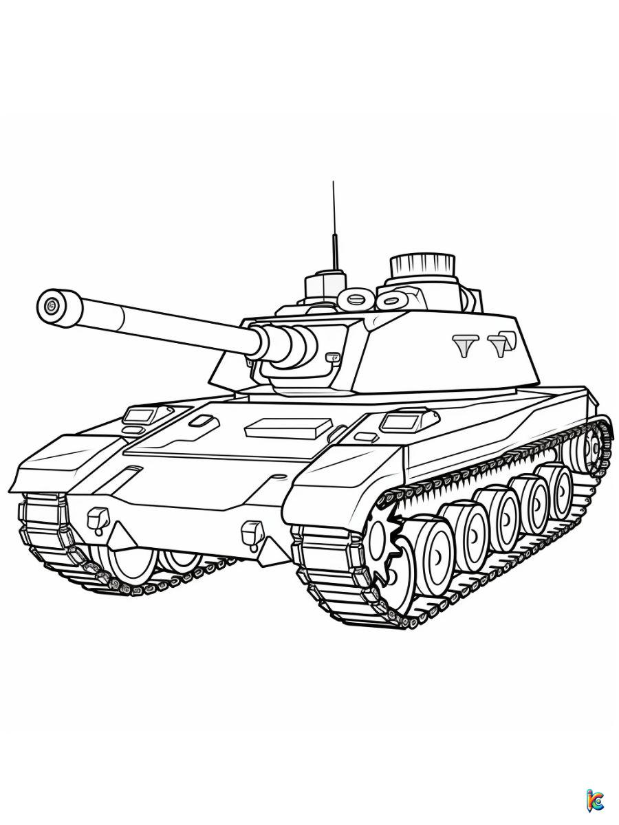 military tank coloring pages