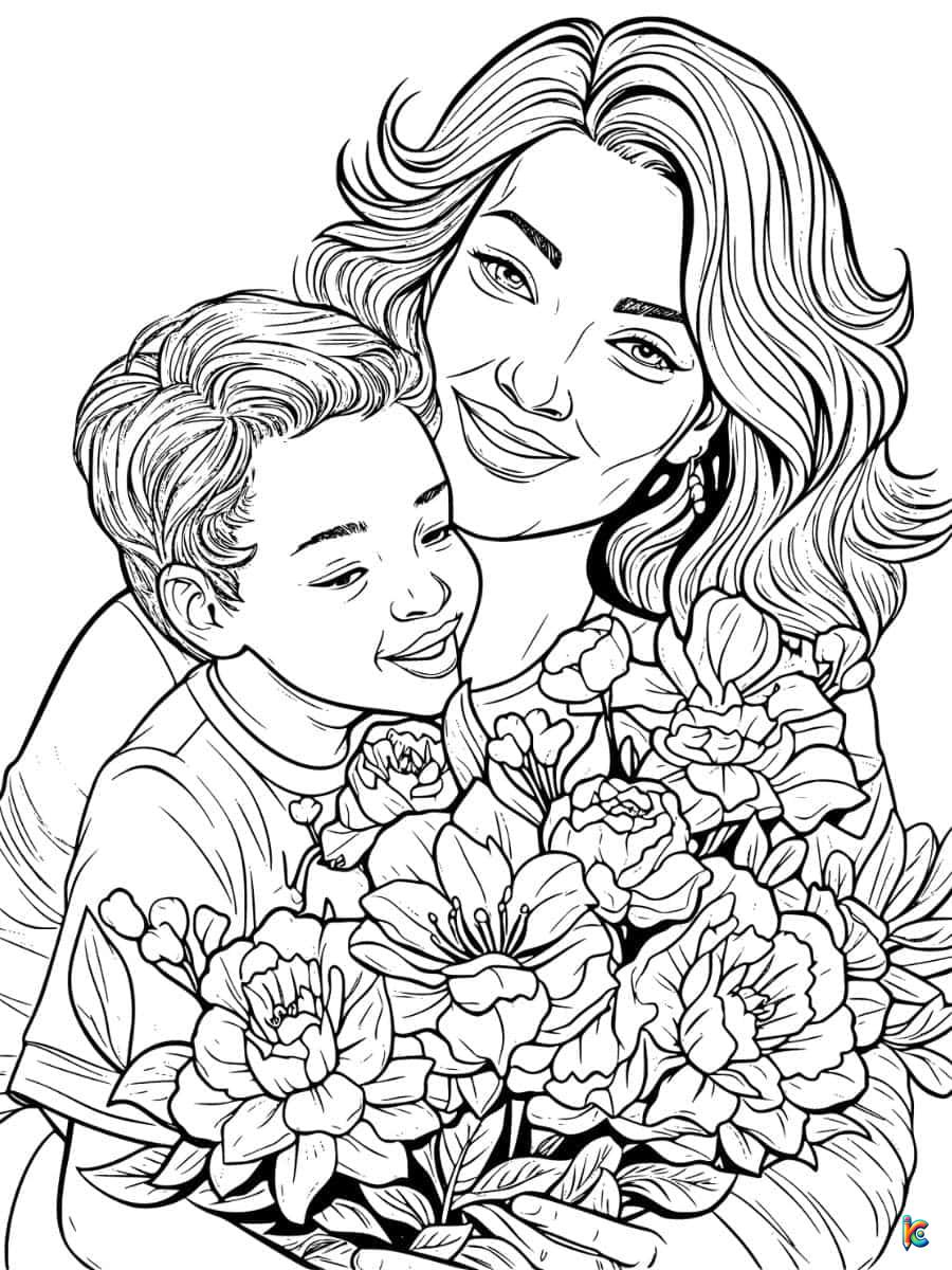 mothers day coloring page