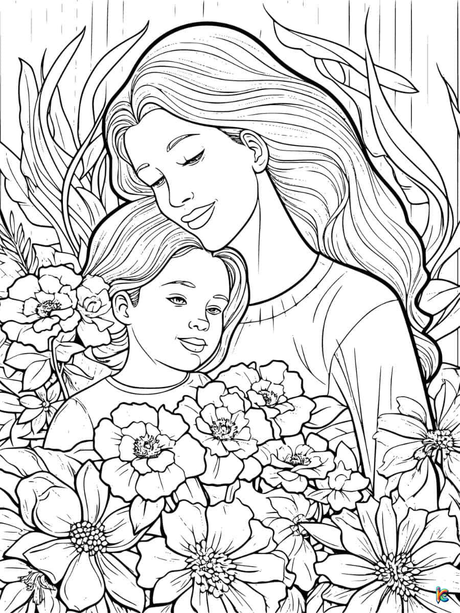 mothers day coloring pages