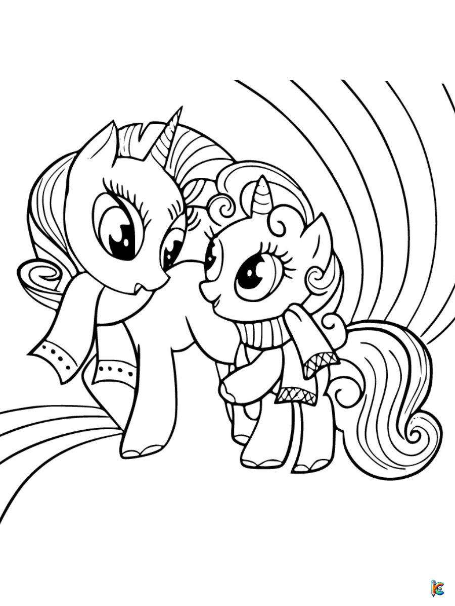 my little ponies coloring pages