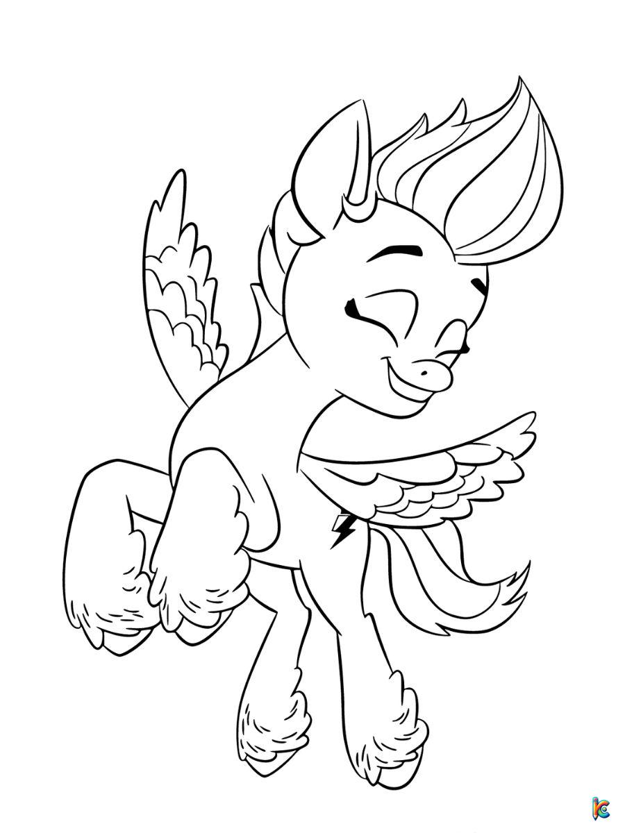 my little pony a new generation coloring pages pipp