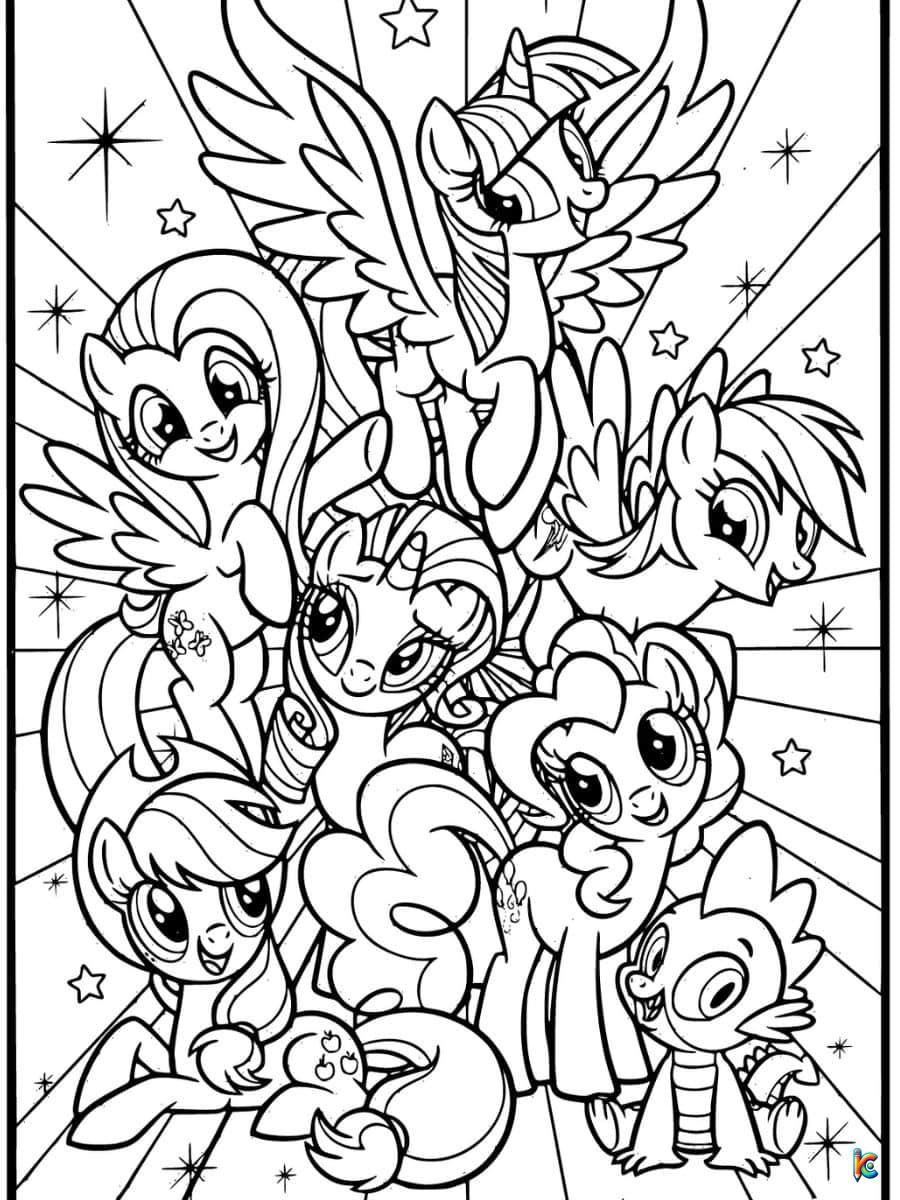 my little pony color pages