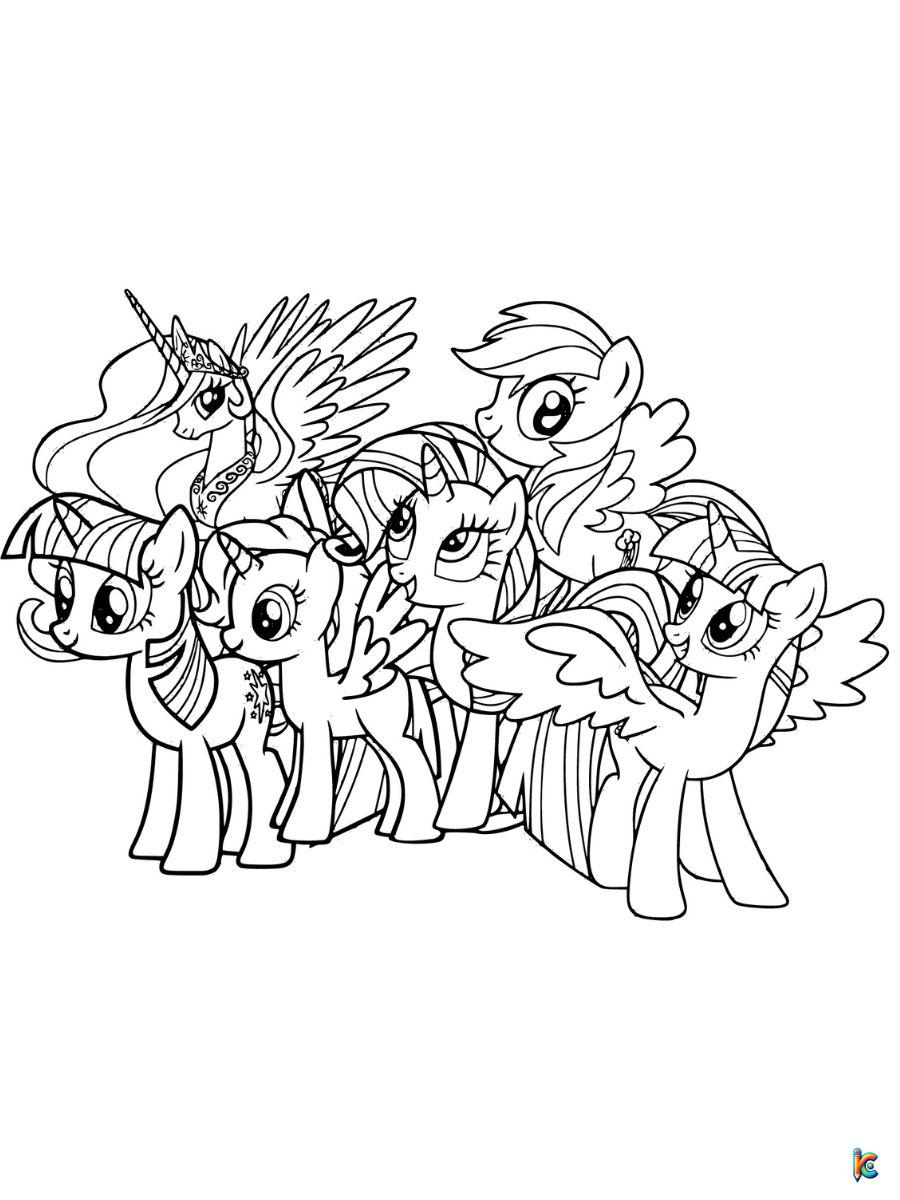 my little pony coloring page