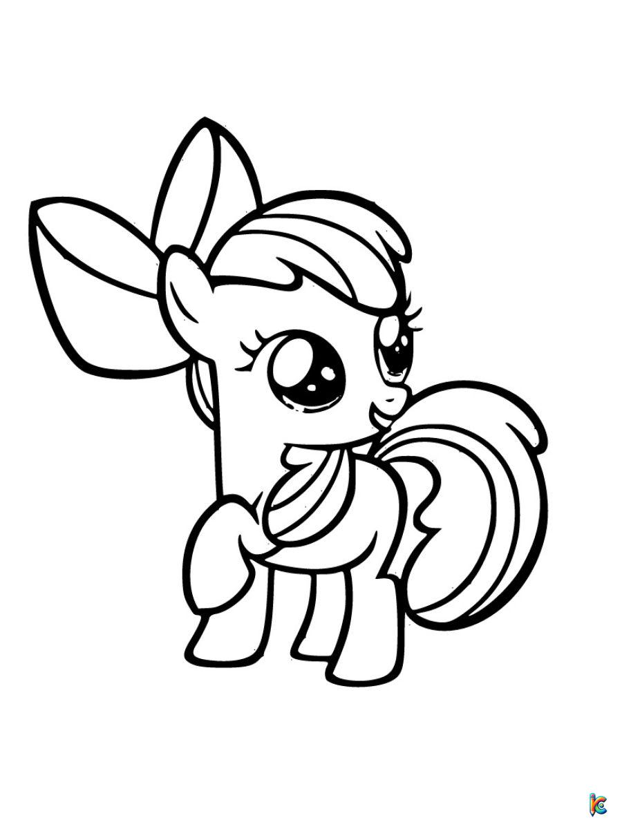 my little pony coloring pages cutie