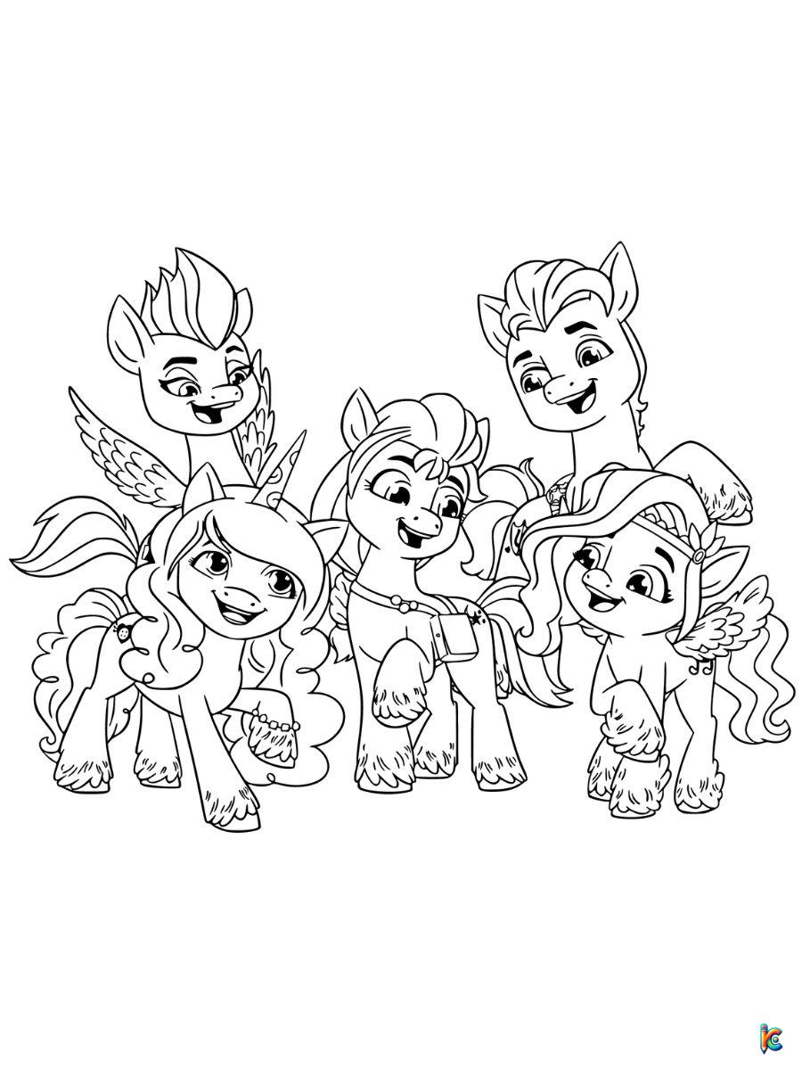 my little pony new generation coloring pages