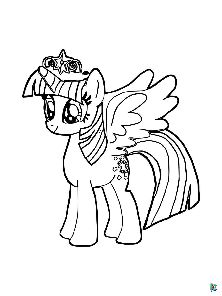 my little pony princess twilight sparkle coloring pages