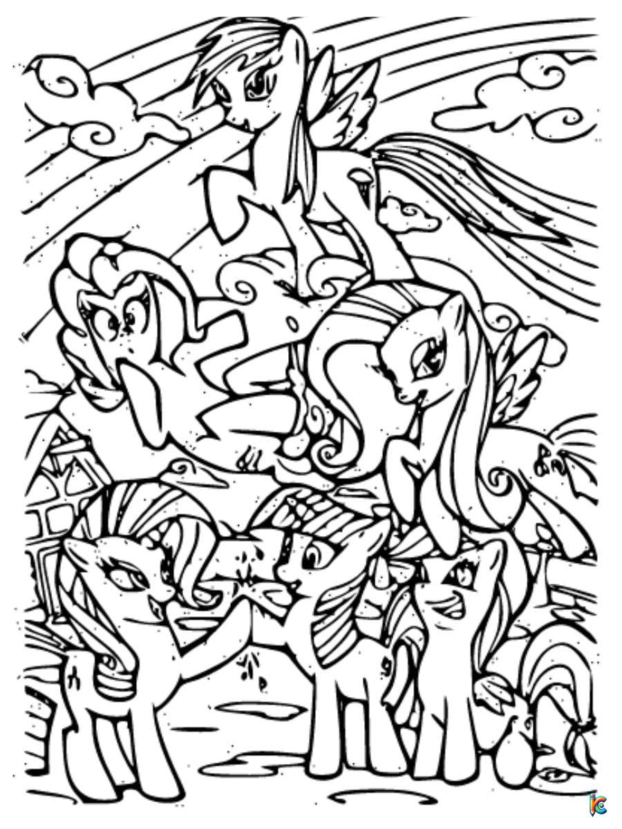 my little pony printable coloring page