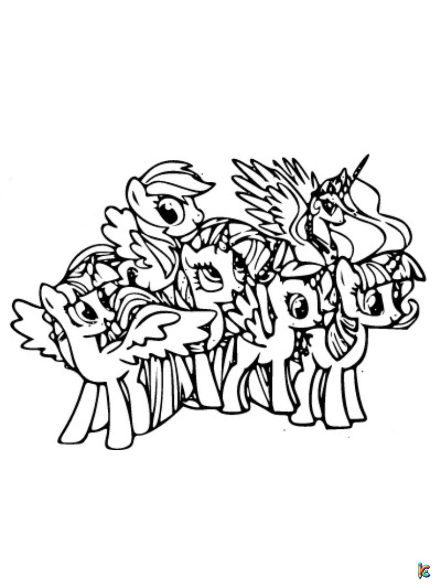 my little pony printable coloring pages