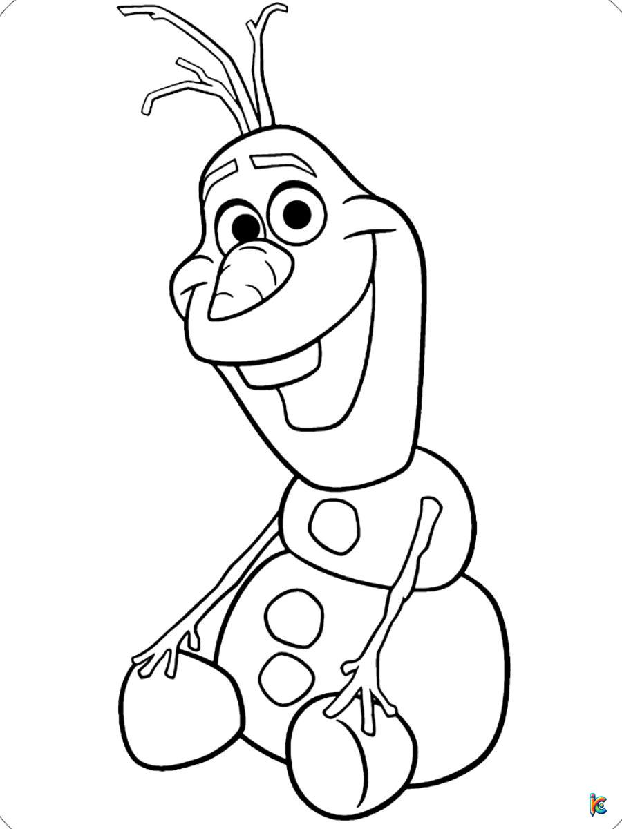 olaf frozen 2 coloring pages
