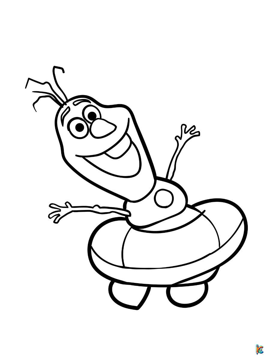 olaf frozen coloring pages