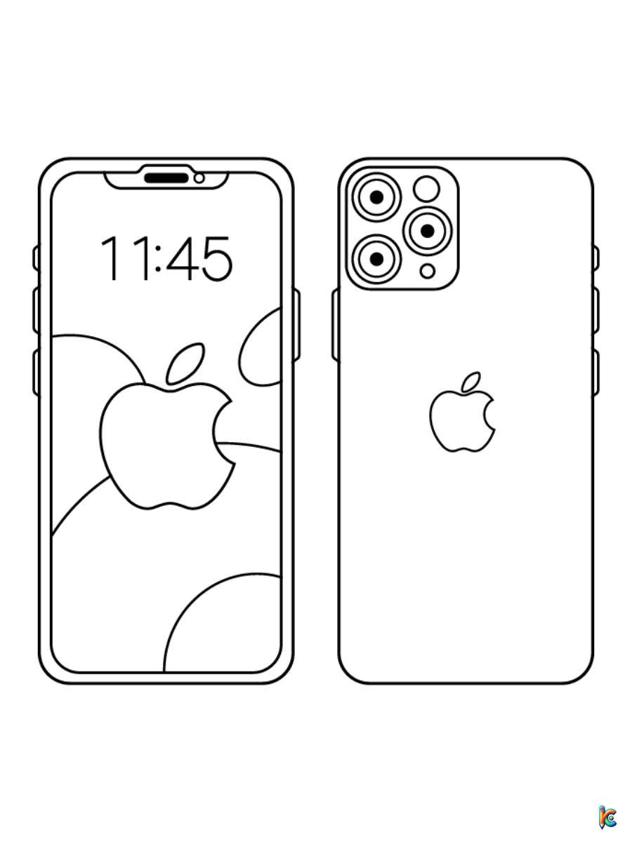 phone coloring pages