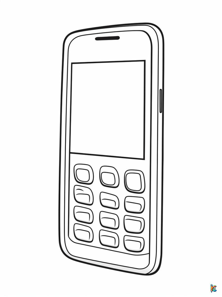 phones coloring pages