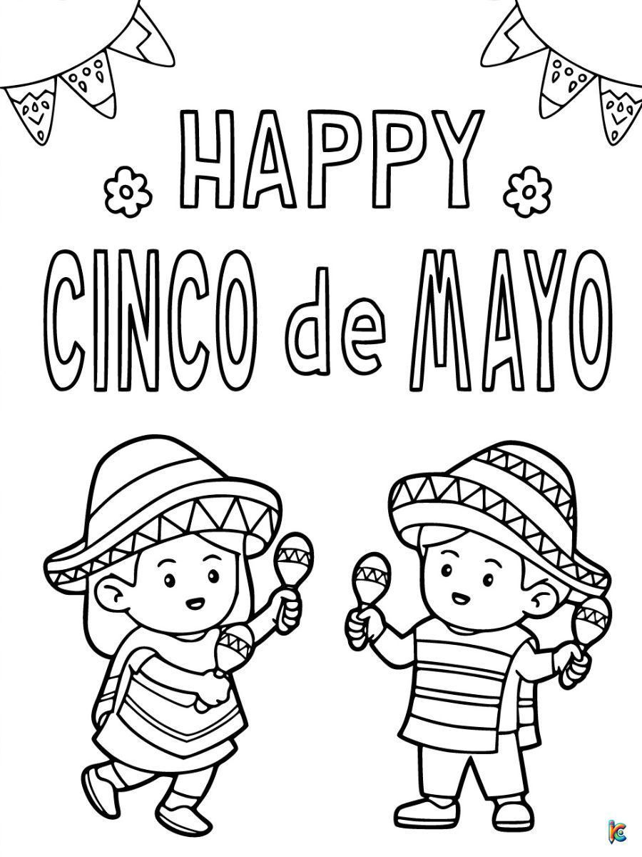 printable cinco de mayo coloring pages