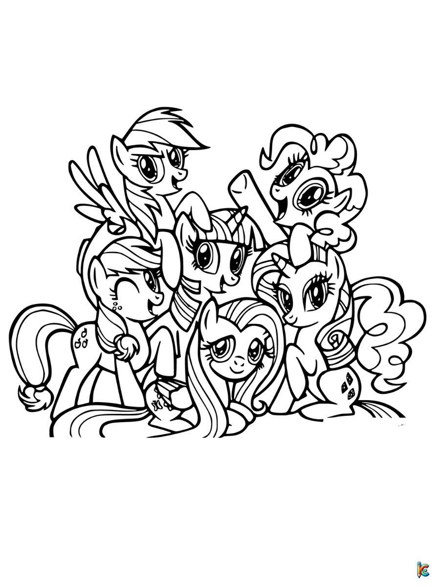 printable coloring pages my little pony