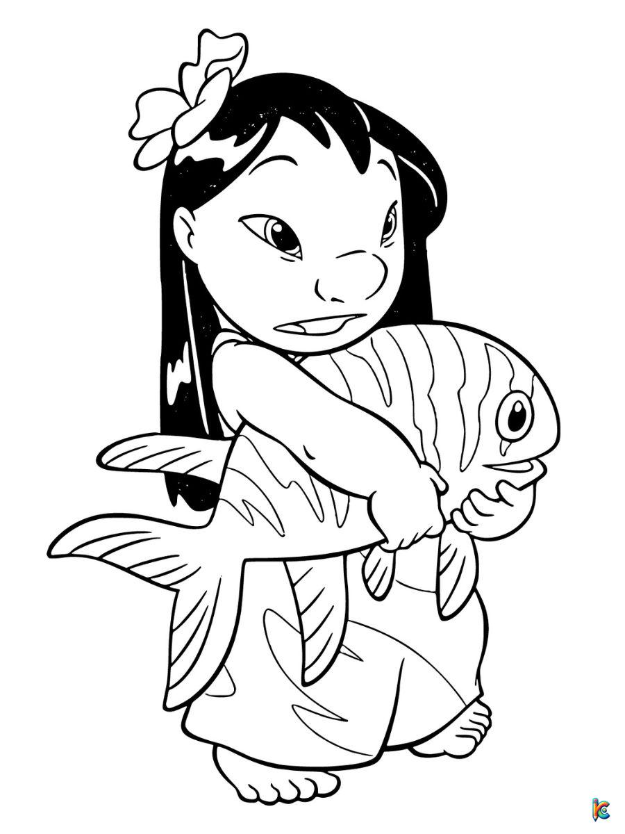 printable lilo coloring page