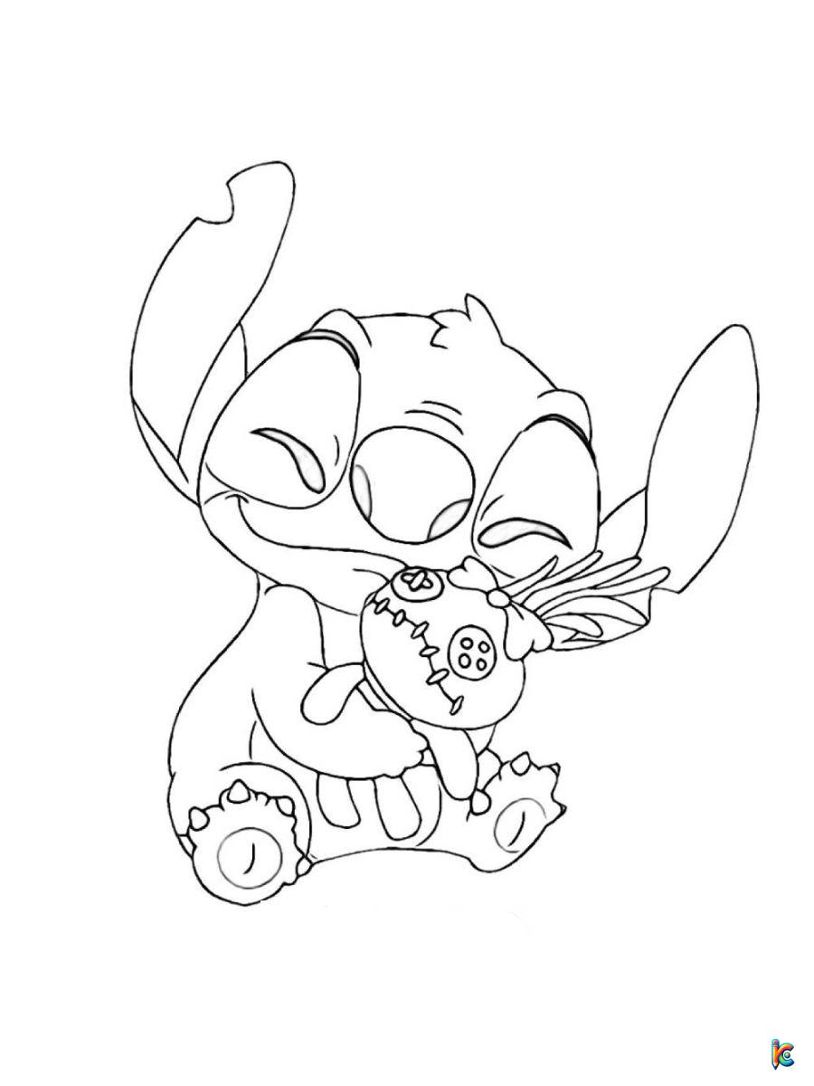 printable stitch coloring pages