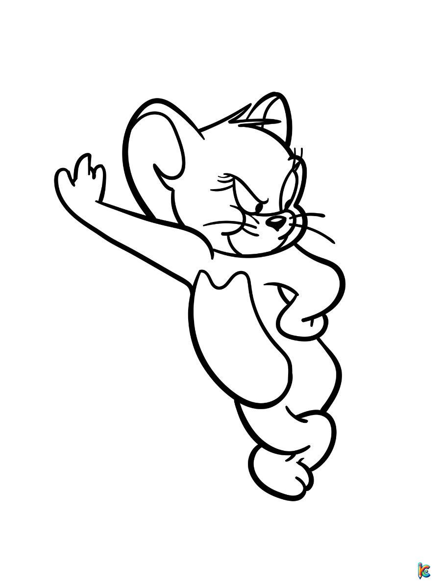 printable tom and jerry coloring pages