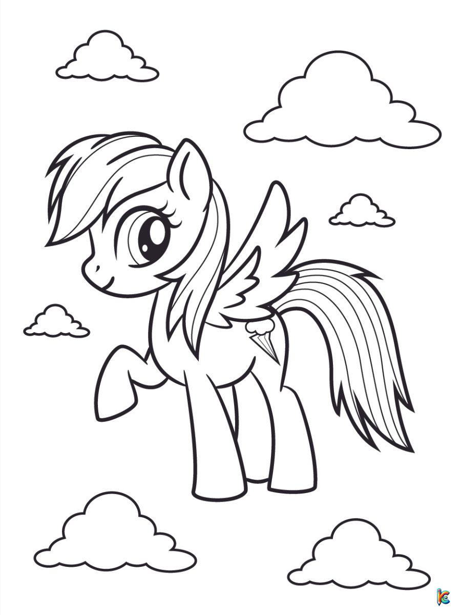 rainbow dash my little pony coloring pages