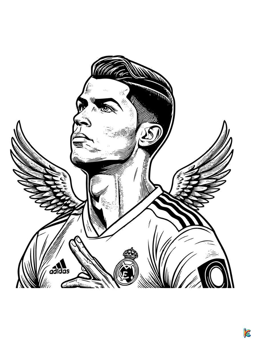 ronaldo coloring pages