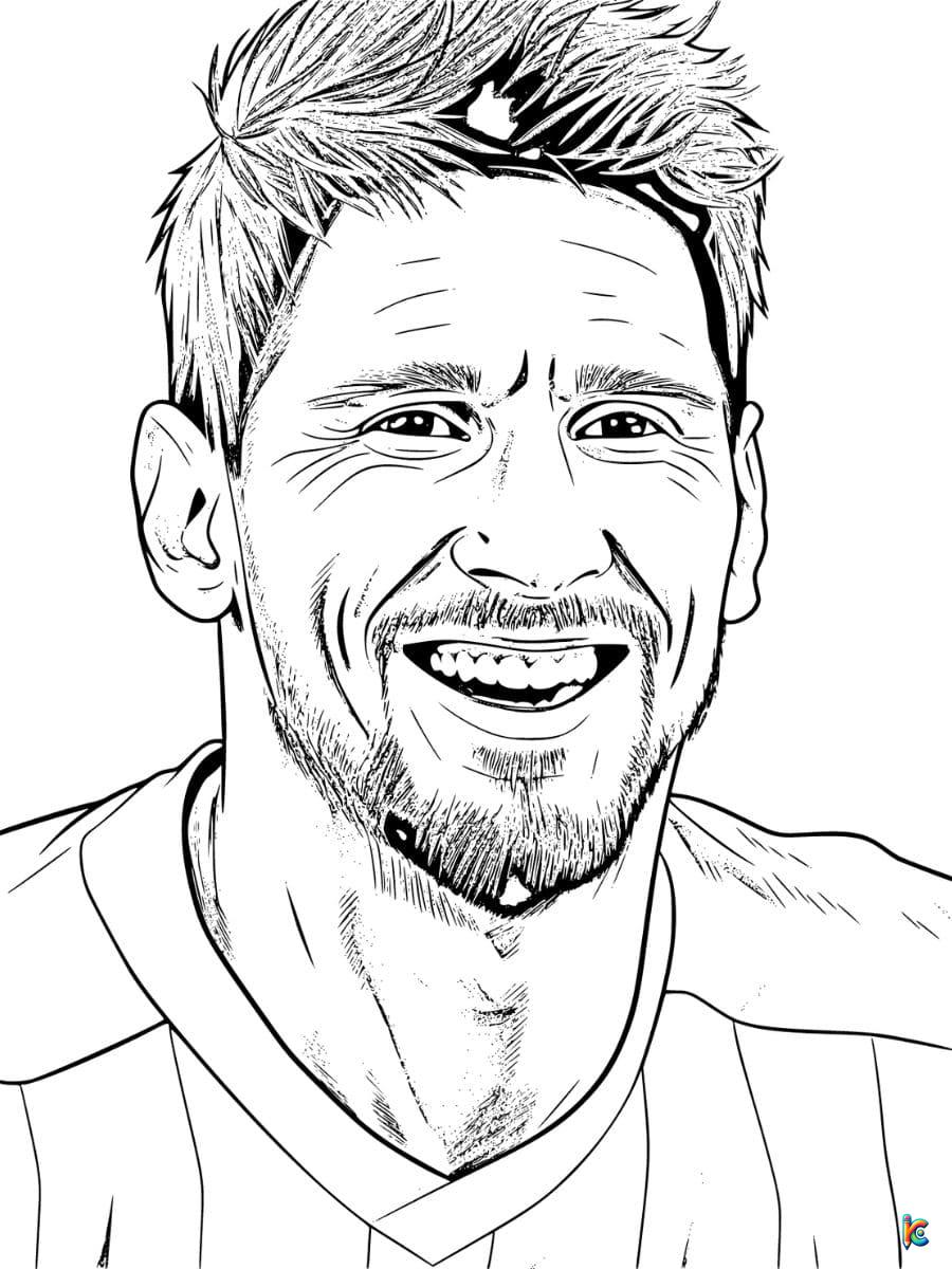 soccer coloring pages messi