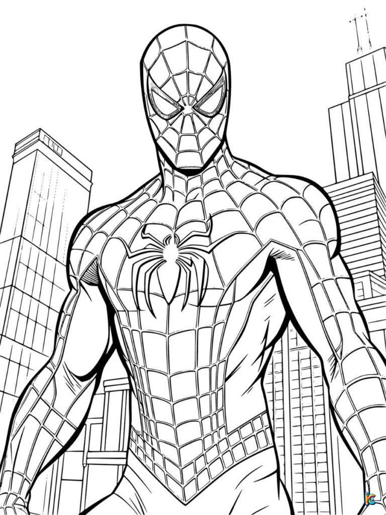 SpiderMan Coloring Pages – ColoringPagesKC