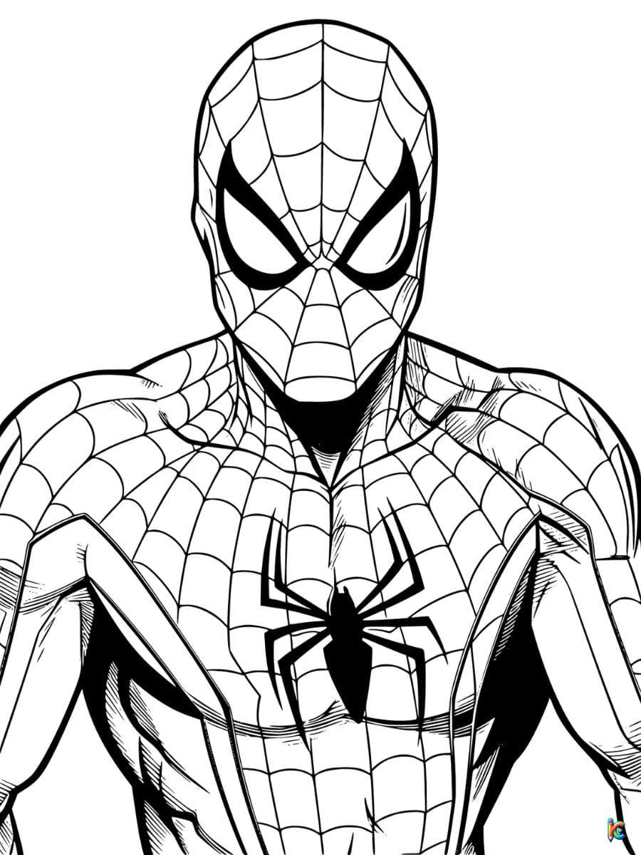 spider man coloring page