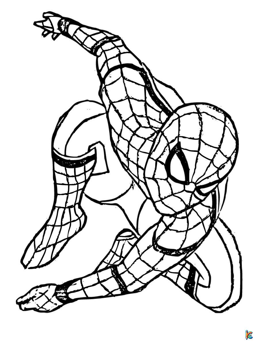spider man homecoming homemade suit coloring pages