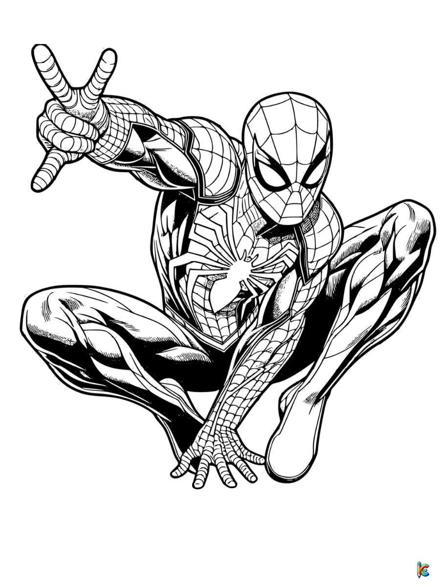 spider man into the spider verse coloring pages