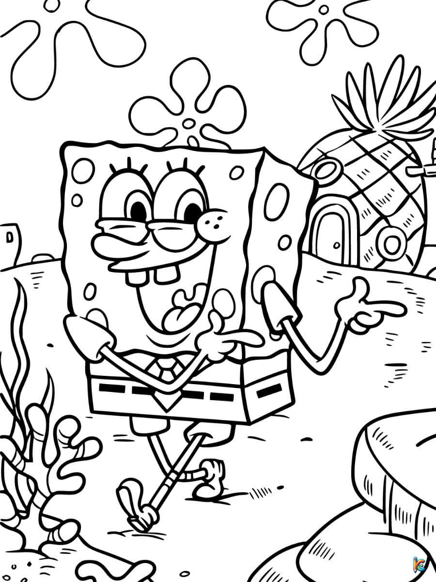 spongebob coloring pages pdf