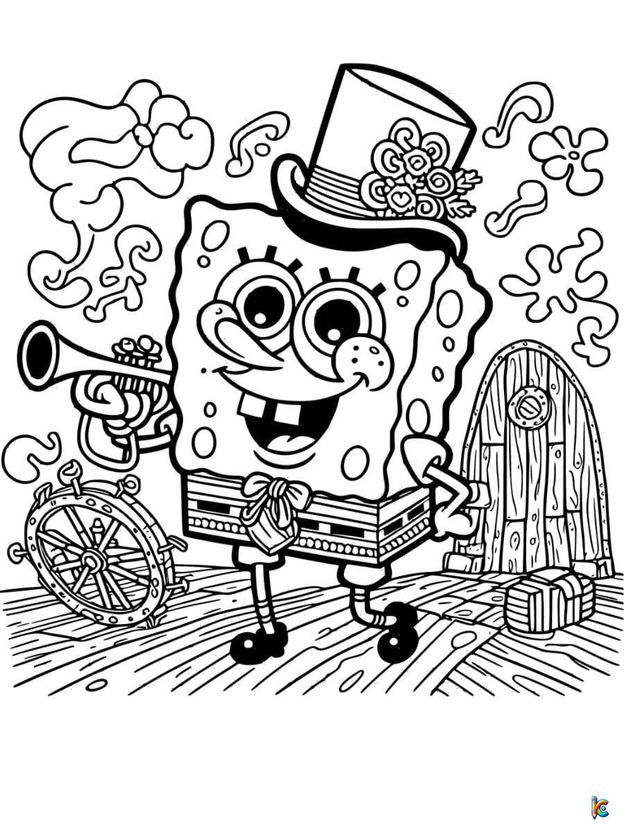 spongebob coloring pages printable