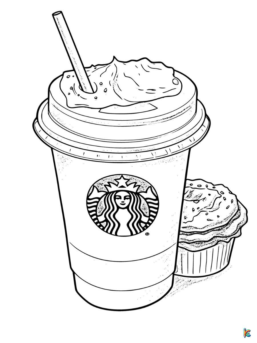 starbucks coloring page