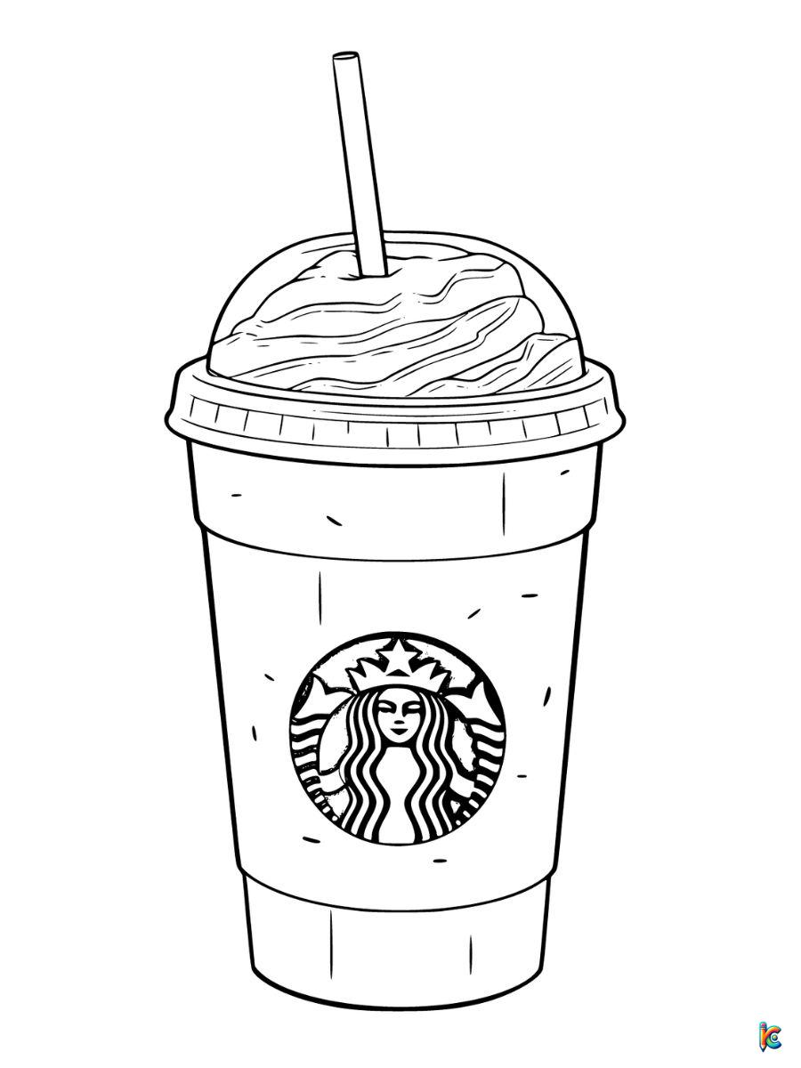 starbucks coloring pages