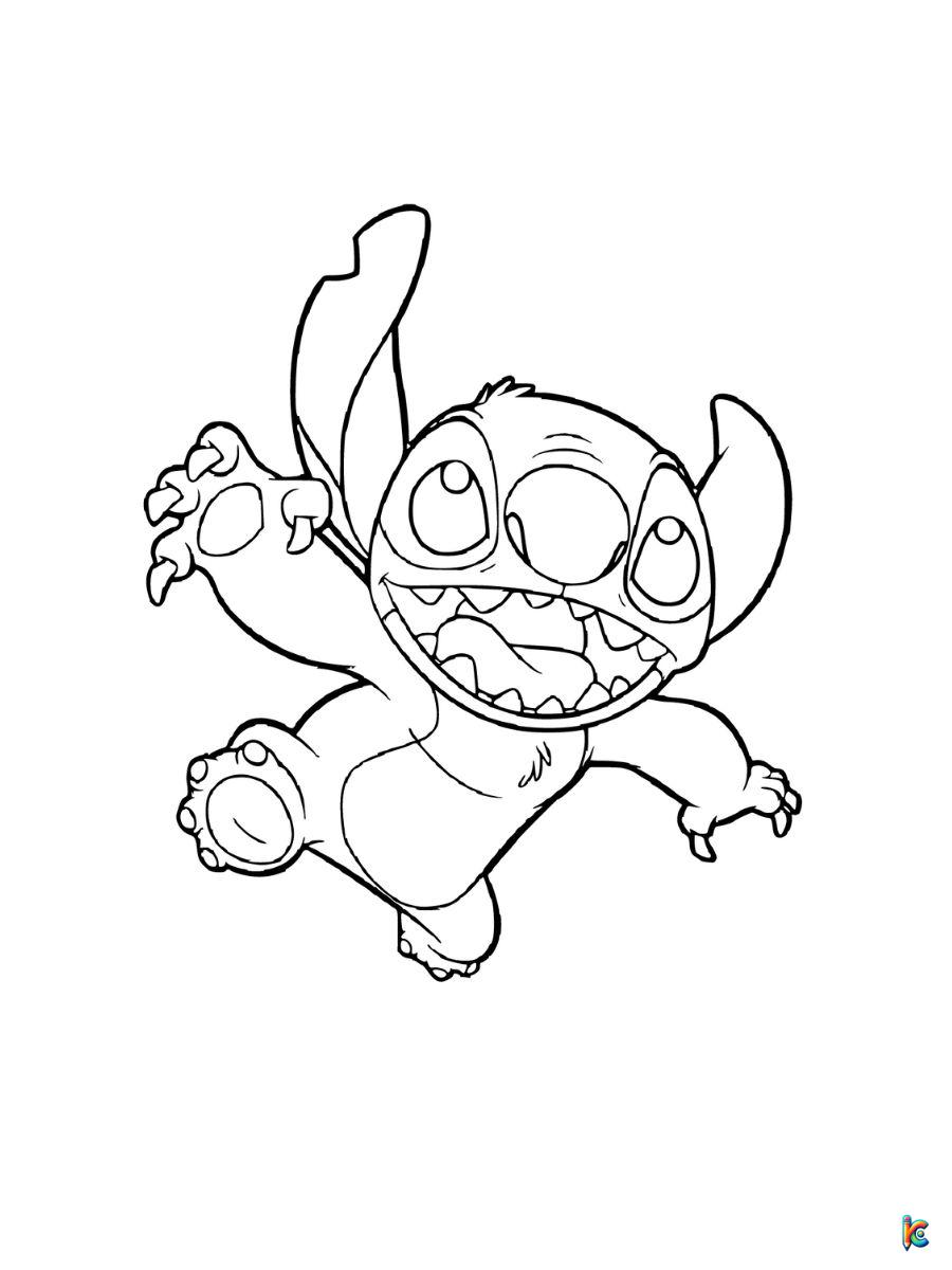 stitch coloring pages free