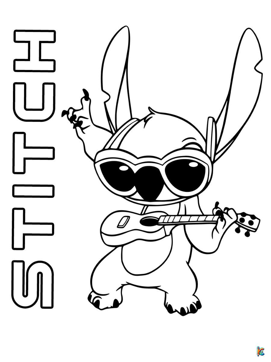 stitch coloring pages printable