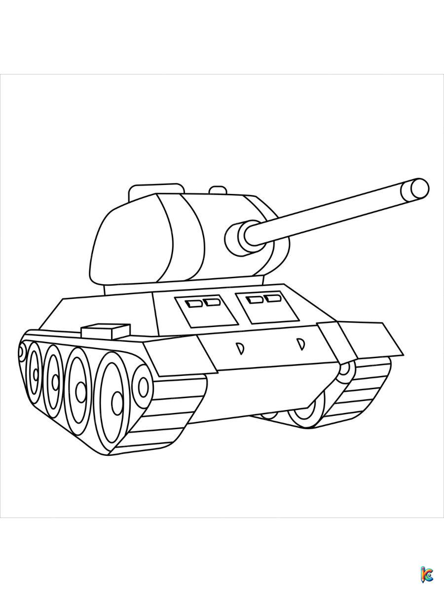 tank coloring page