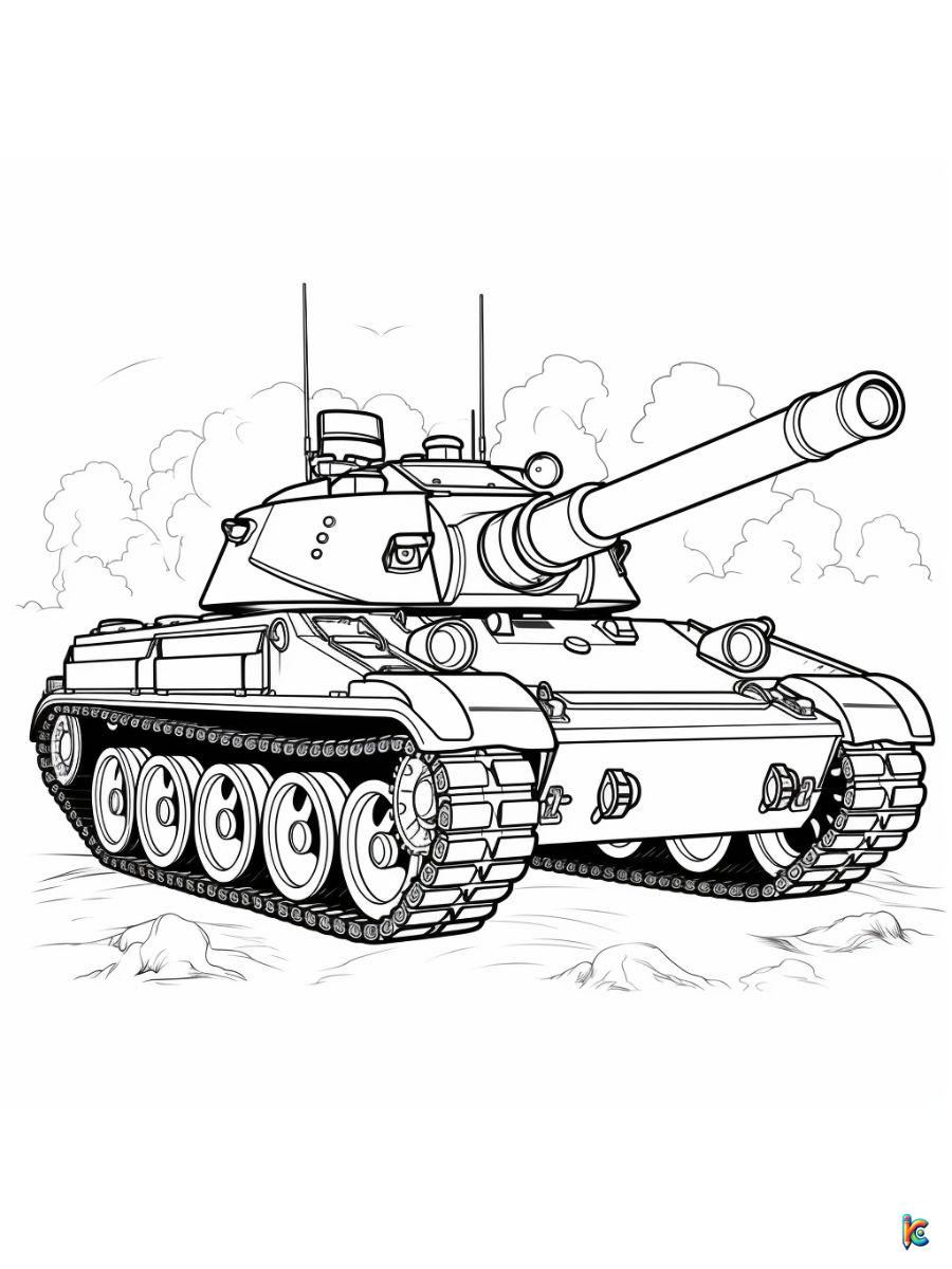 tank coloring pages to print