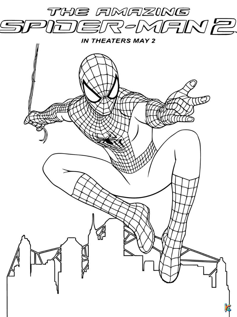 the amazing spider man amazing spiderman coloring pages (2)