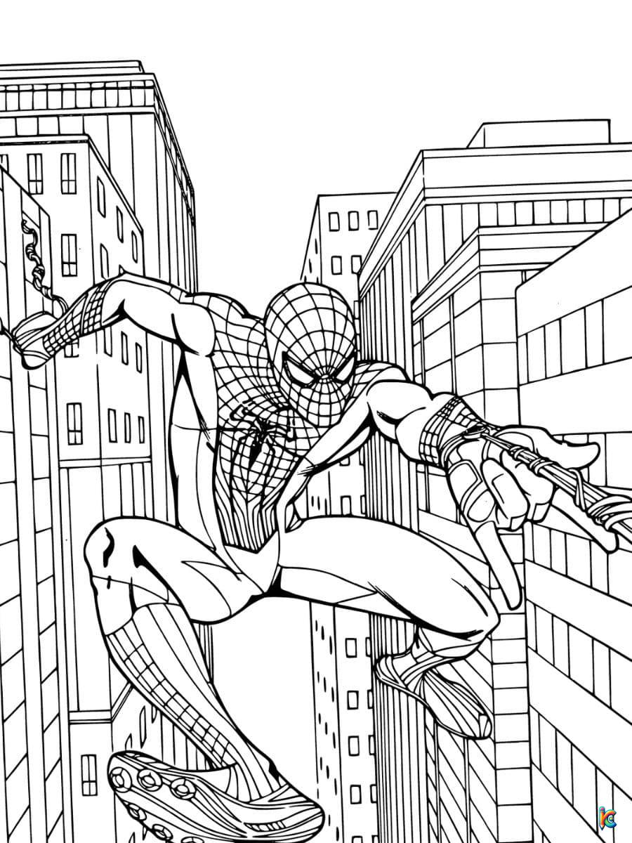 the amazing spider man coloring pages to print