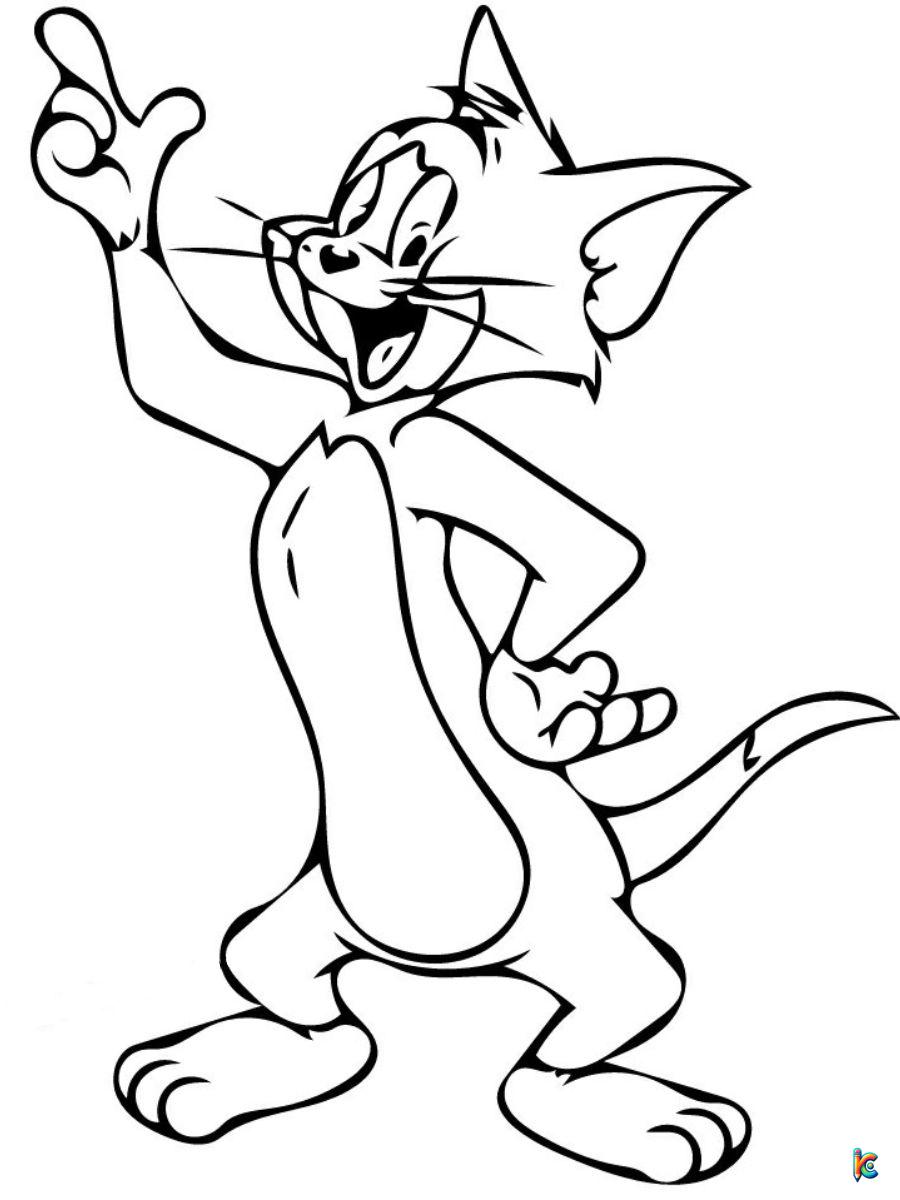 tom and jerry coloring page