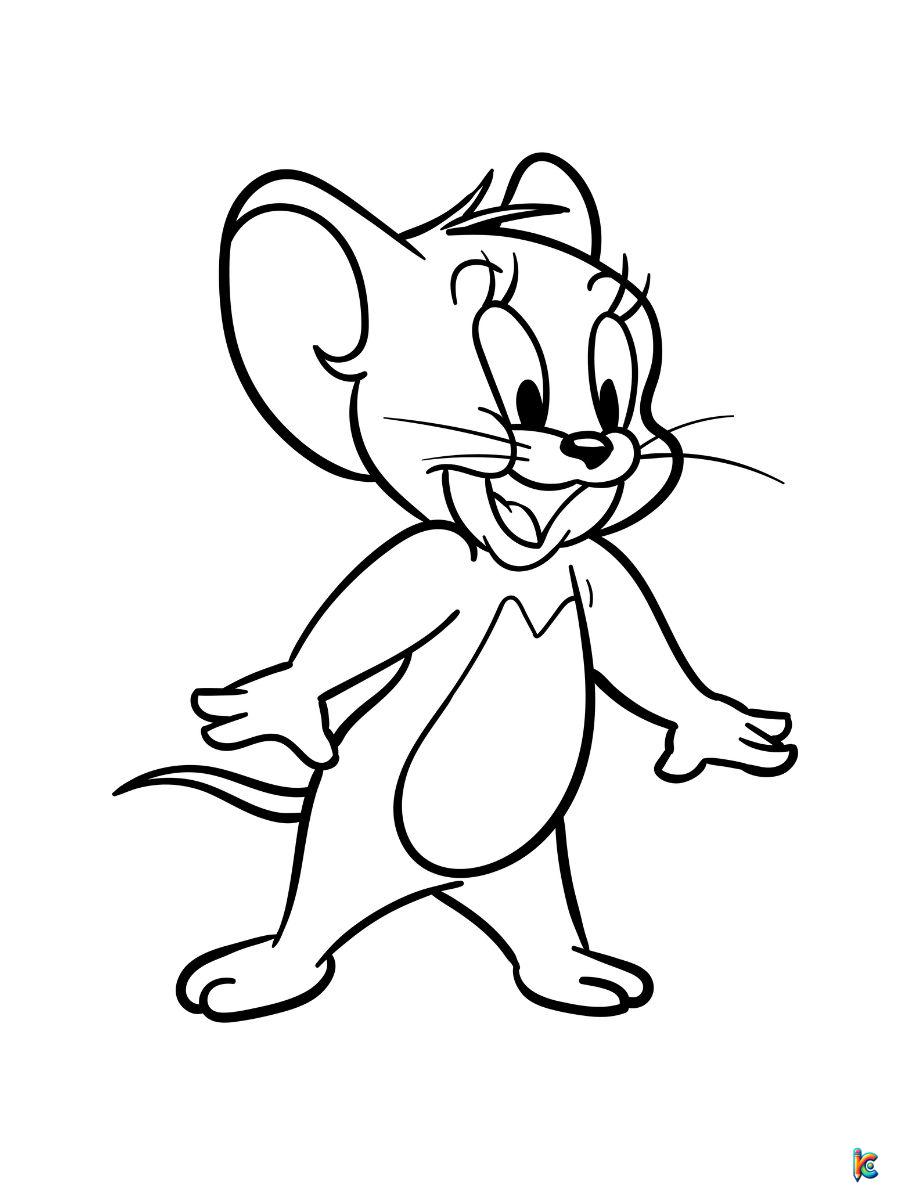 tom and jerry coloring page