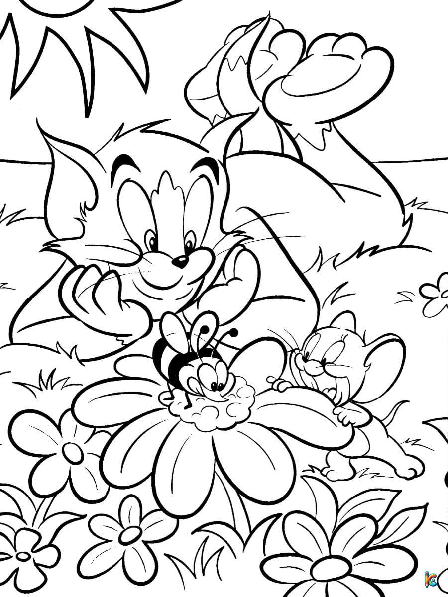 tom and jerry coloring pages pdf