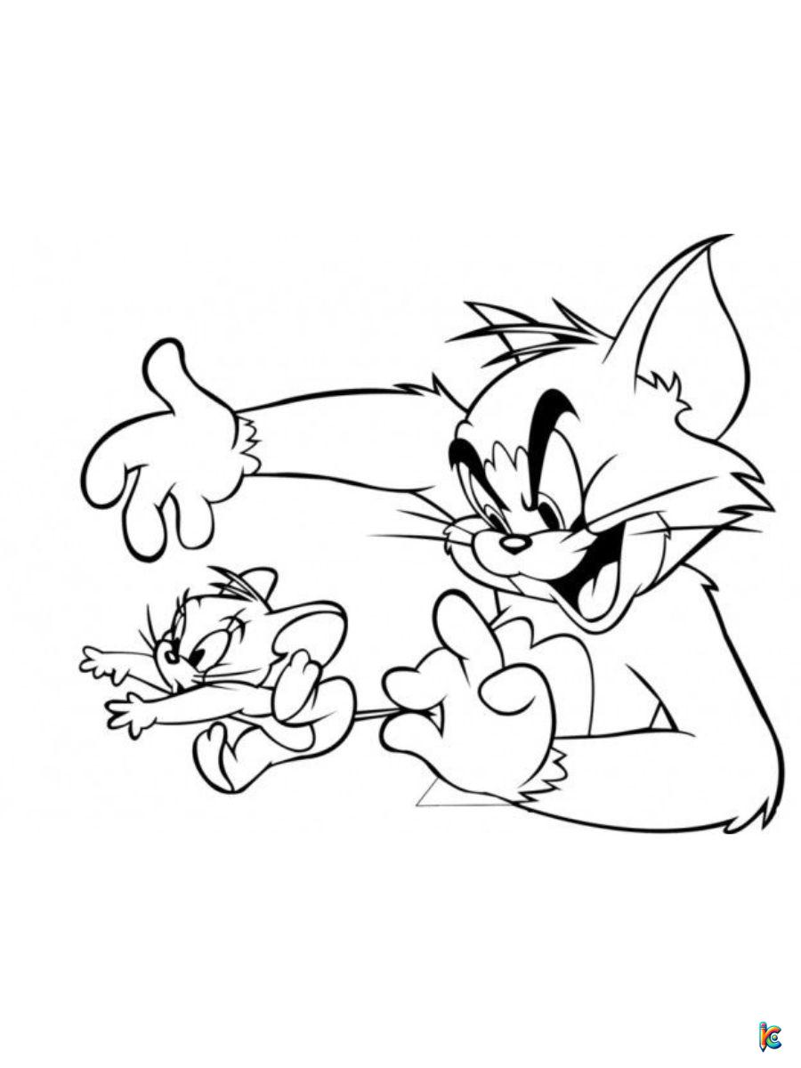 tom and jerry printable coloring pages
