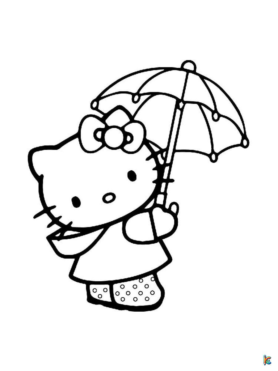 umbrella coloring pages