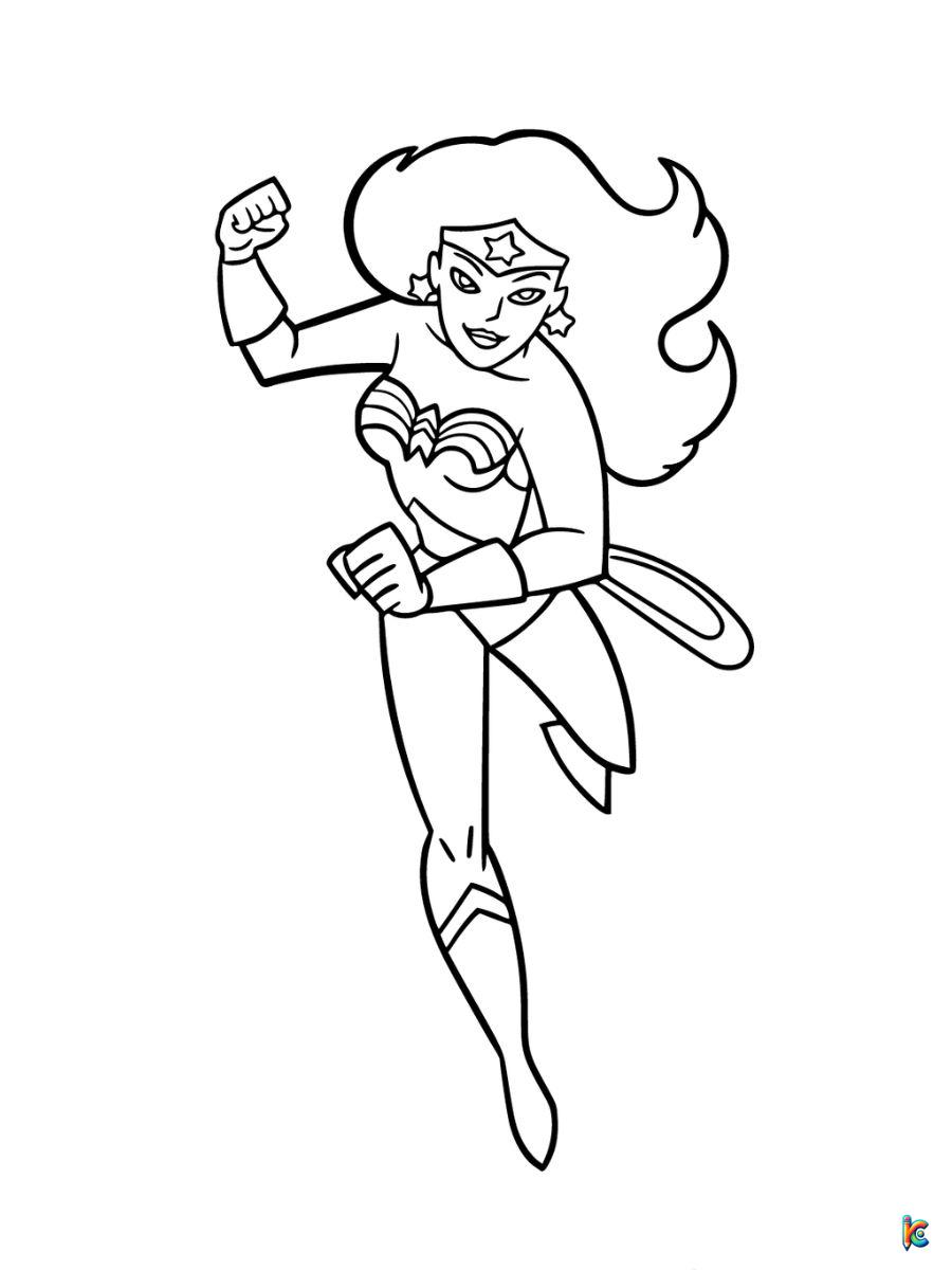 wonder woman 1984 coloring pages