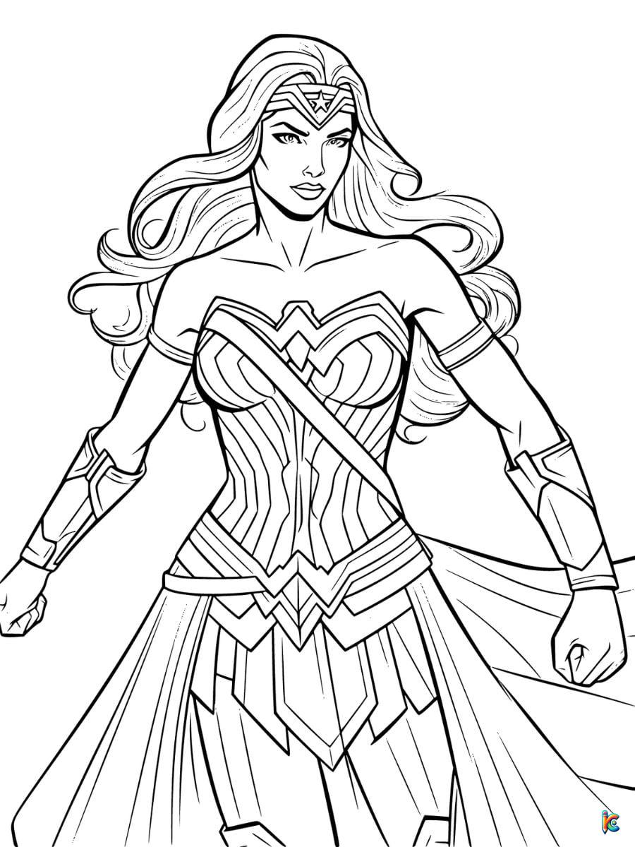 Wonder Woman Coloring Pages – ColoringPagesKC