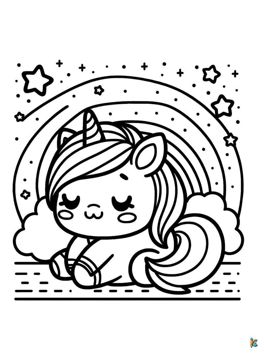 Free cute aesthetic coloring pages
