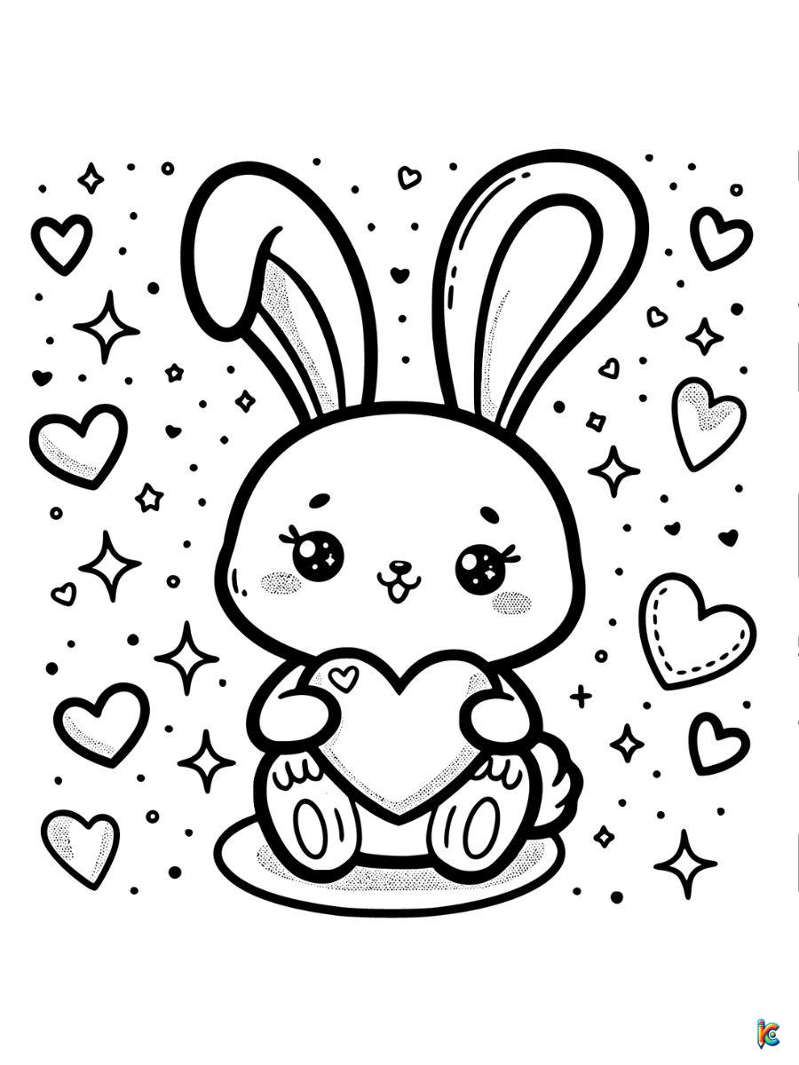 Free valentines day cartoon coloring pages