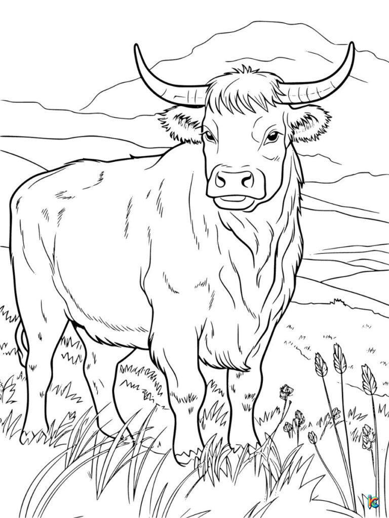 Cow Coloring Pages – ColoringPagesKC