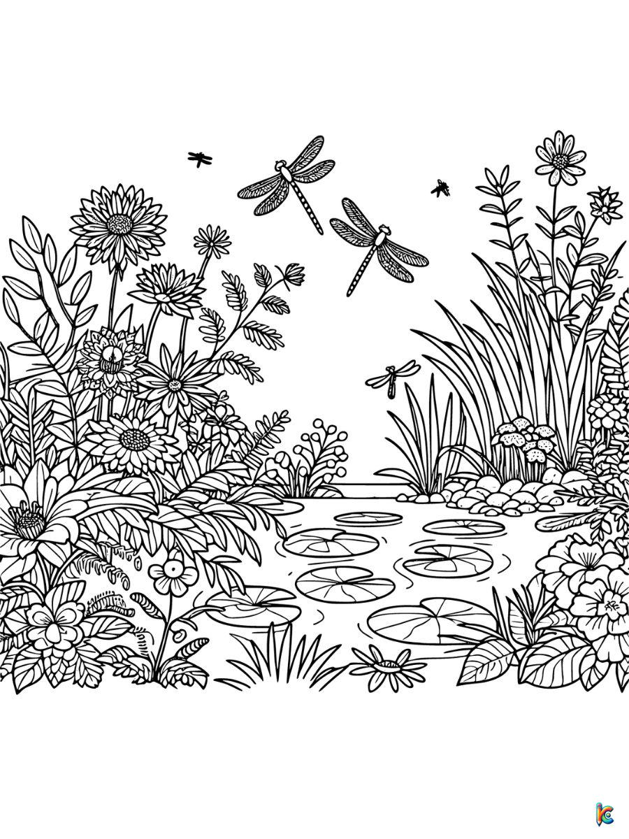 aesthetic flower coloring pages to print