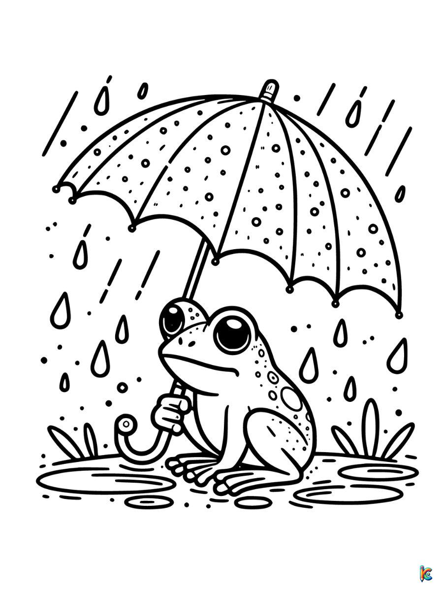 aesthetic frog coloring pages to print